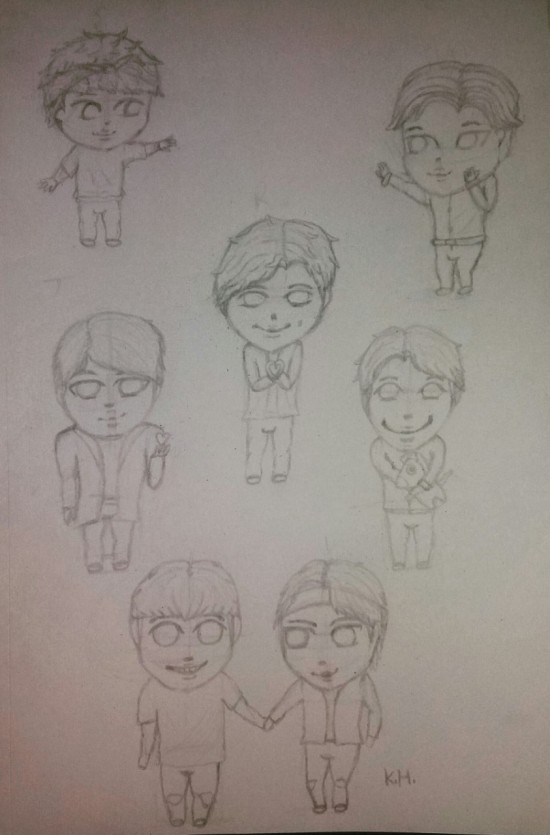 Drawing BTS Chibi | The Things I've Seen